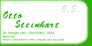 otto steinhart business card